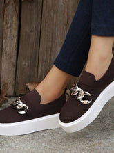 Slip-On-Sneakers mit Kettendekor